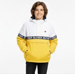 Tommy Hilfiger Adaptive Sporty Colorblock Pullover Jacket Boy's Size XL 16